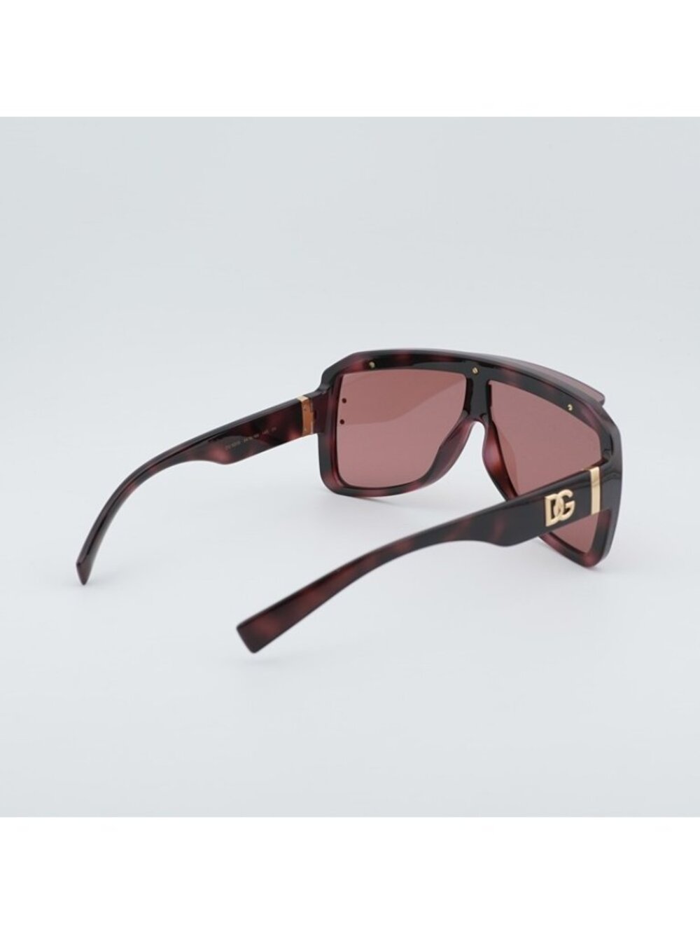 Dolce & Gabbana DG6205 347669 Sunglasses Havana Square Frame, Dark Violet Lenses - Picture 9 of 10